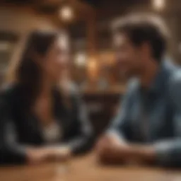 Couple engaging in meaningful conversation