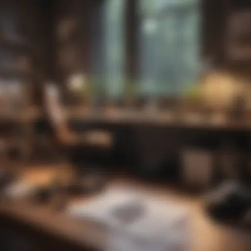A serene workspace with tools for effective time management