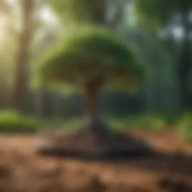 Productivity Harmony Illustration symbolizing enhanced productivity and balance achieved through a tree productivity app