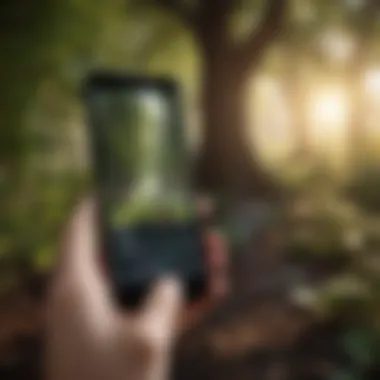 Efficiency Enhancement Illustration showcasing various tasks being streamlined and organized through a tree productivity app