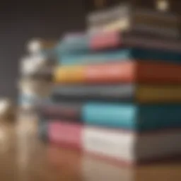 A pile of diverse personal finance management books stacked with colorful covers.