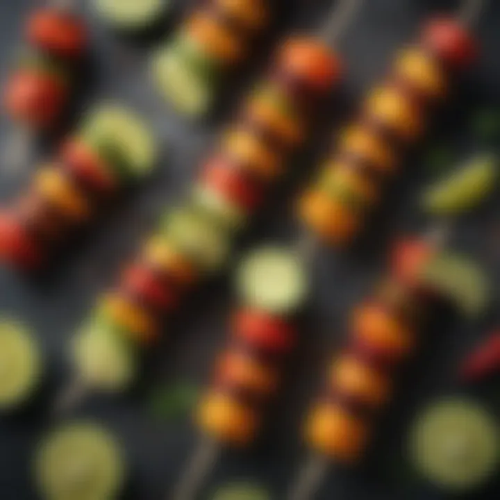 Exotic Fruit Skewers with Chili-Lime Seasoning