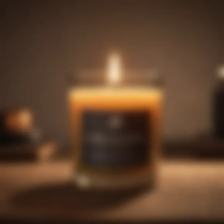 An eco-friendly candle made from natural ingredients