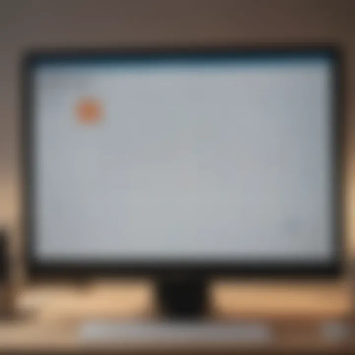 Visual representation of a digital scheduling tool on a computer screen displaying a weekly calendar.