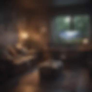 Cozy Gaming Corner for Mental Health A cozy corner with a person enjoying gaming for relaxation