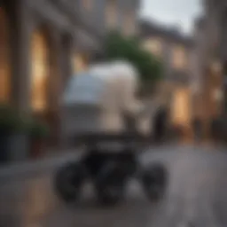 Stylish stroller with ample storage compartments