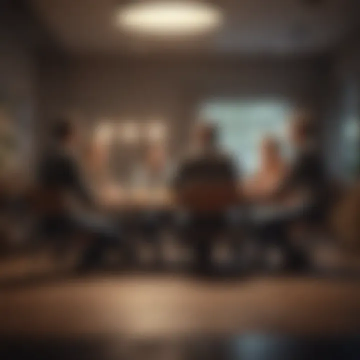 Innovative teamwork discussion