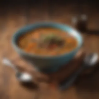 Colorful Lentil Soup with Spices