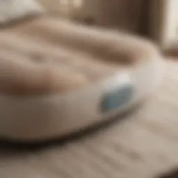 A sleek Homedics Thermassage device resting on a plush surface, showcasing its modern design.