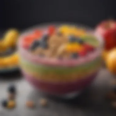 Vibrant Smoothie Bowl for Healthy Nights Colorful smoothie bowl topped with seeds and fruits