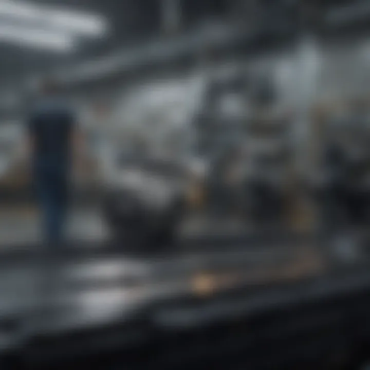 A factory floor showcasing team collaboration