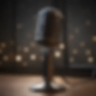 A captivating microphone representing the essence of podcasting