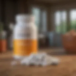 A variety of calcium supplements displayed on a wooden table