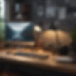 A serene workspace showcasing effective organization techniques
