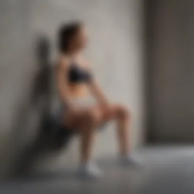 Wall Sit Exercise Benefits Demonstration of a wall sit exercise