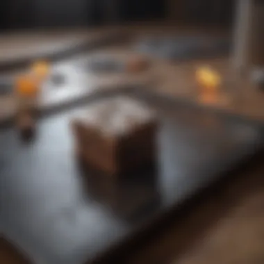 Engaging Puzzle Adventure Close-up of a calming puzzle game on a tablet