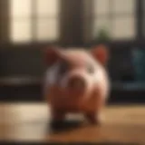 A vintage piggy bank made of ceramic
