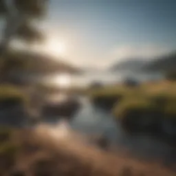 A serene landscape representing tranquility and joy