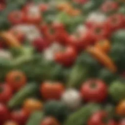 Fresh vegetables showcasing low sodium options