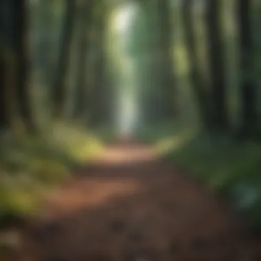 A pathway through a forest symbolizing the journey of self-discovery