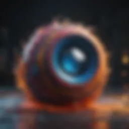 A vibrant art piece showcasing abstract creativity