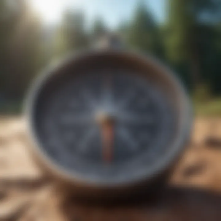A compass illustrating values and direction