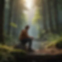 A serene landscape symbolizing contemplation