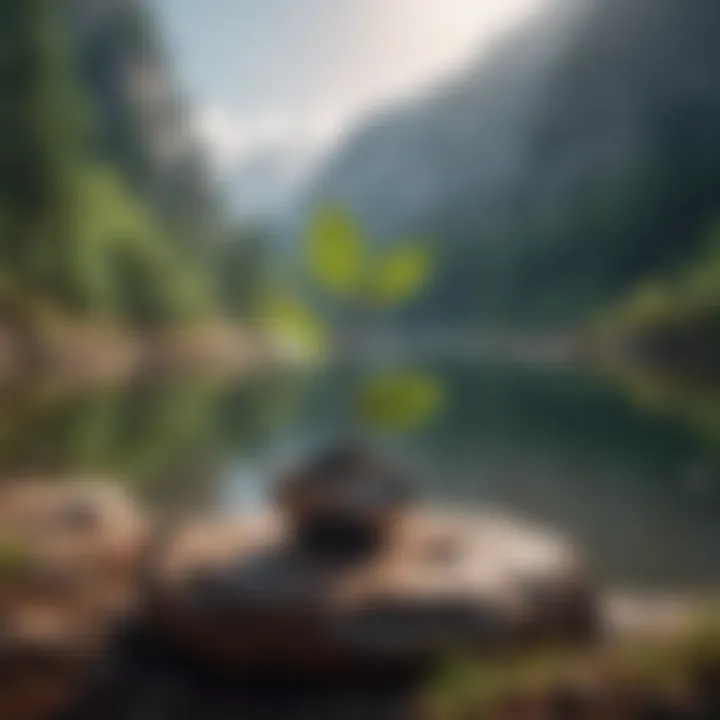 A serene landscape symbolizing personal growth