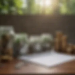 Financial goal visualization illustration
