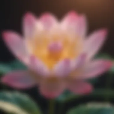 Symbolic illustration of inner joy as a blossoming lotus flower