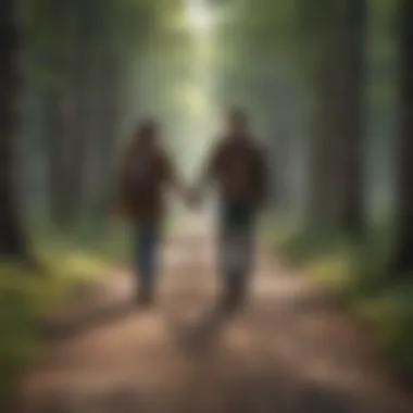 Destined Encounters Two paths converging, symbolizing the meeting of two souls.