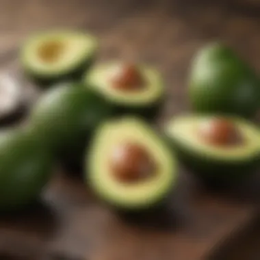 Ripe avocados, a healthy source of fats