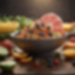 A vibrant assortment of energizing foods