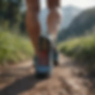 Embracing Outdoor Fitness Activities Running shoes on a scenic trail