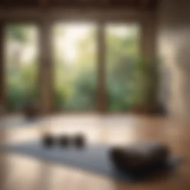 Mindfulness and Meditation Practices Yoga mat and serene meditation space
