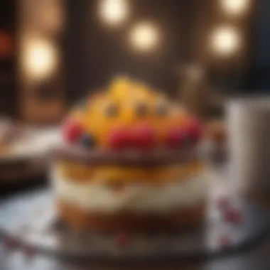 Sweet Sensation Creation Beautifully crafted dessert masterpiece