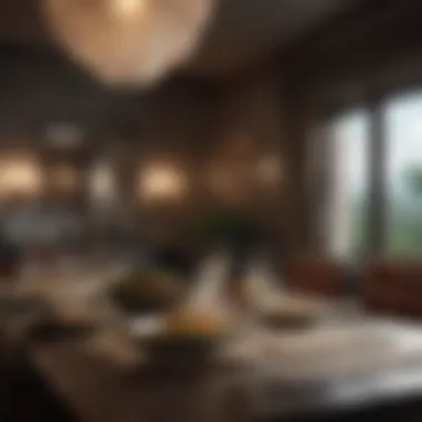 Exclusive Dining Ambiance Luxurious private dining experience setup
