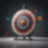 Illustration of a target with arrows hitting the bullseye representing goal achievement