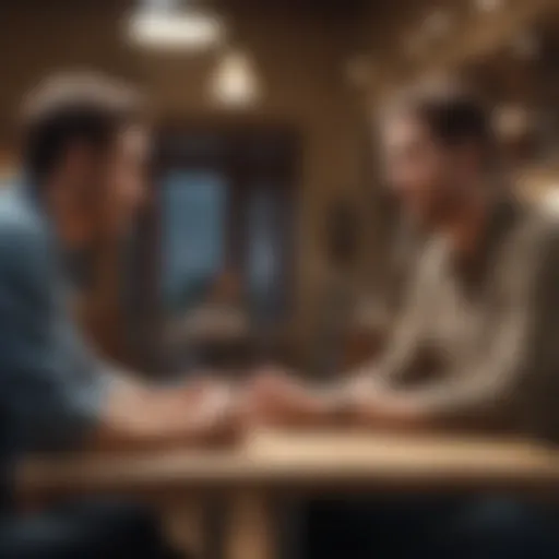 Engaging conversation between employer and new hire