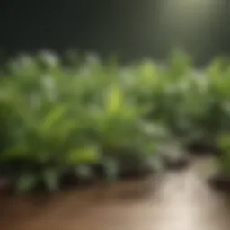 Zen-like green tea leaves in a serene environment