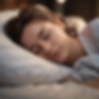 Peaceful Sleep Experience Serene person enjoying peaceful sleep