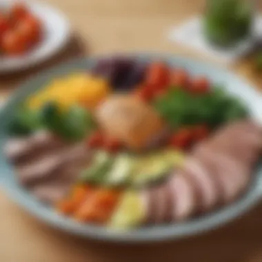 Healthy meal plate with vibrant colors and fresh ingredients
