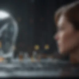 Abstract representation of emotional intelligence in leadership.