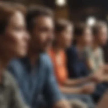 A diverse group engaging in active listening during a discussion