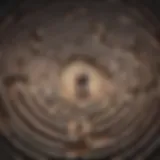 Illustration of a labyrinth symbolizing the complexity of relationships with narcissists