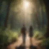 A serene landscape representing personal growth
