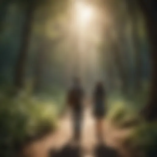 A serene landscape representing personal growth