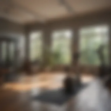 Serenity of Natural Light Workout Space Home workout space with natural lighting