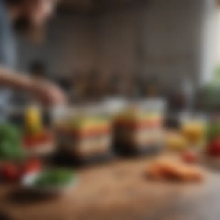 Nutritious and balanced meal prep for weight loss