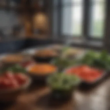 Nutritious Meal Planning Healthy meal preparation with fresh ingredients